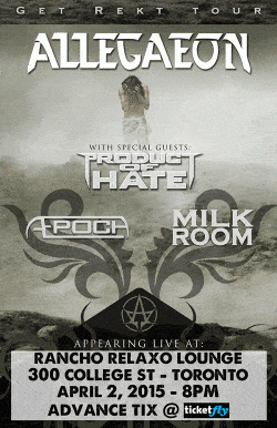 Allegaeon, Product Of Hate & Aepoch tickets - Toronto - Inertia Entertainment