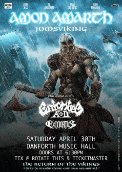 Amon Amarth, Entombed A.D., Exmortus tickets - Toronto, ON. - Inertia Entertainment