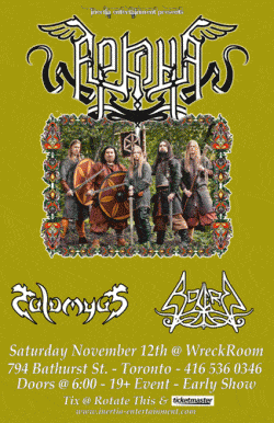 Arkona, Talamyus & Bolero tickets - Toronto, ON - Inertia Entertainment