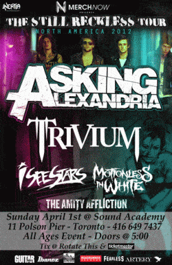 Asking Alexandria, Trivium, Motionless In White & More tickets - Toronto, ON - Inertia Entertainment