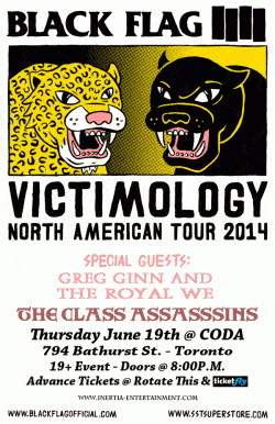 Black Flag, Greg Ginn And The Royal We & The Class Assassins tickets - Toronto, ON - Inertia Entertainment