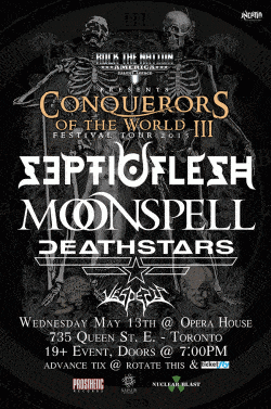 Septicflesh, Moonspell, Deathstars & Vesperia tickets - Toronto, ON - Inertia Entertainment
