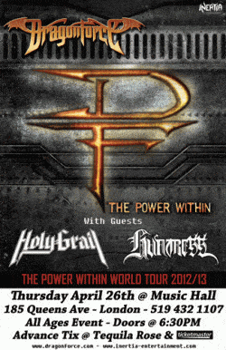 DragonForce, Holy Grail & Huntress tickets - London, ONT. - Inertia Entertainment
