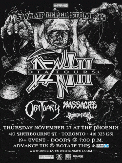DEATH (DTA TOURS) - Obituary, Massacre & Rivers Of Nihil tickets - Inertia Entertainment