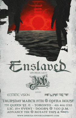 Enslaved, YOB, Ecstatic Vision & Kosmograd tickets - Toronto, ON - Inertia Entertainment