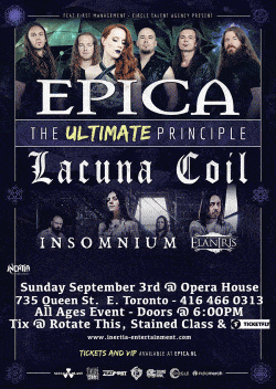 Epica, Lacuna Coil, Insomnium & Elantris tickets - Inertia Entertainment