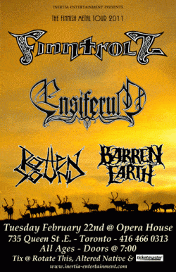 Finntroll, Ensiferum, Rotten Sound, Barren Earth tickets - Toronto, ON - Inertia Entertainment