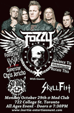 FOZZY, So Sick Social Club & Skull Fist tickets - Toronto, ON - Inertia Entertainment