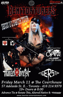 Genitorturers, Hanzel Und Gretyl, Tiger Star & Cloven Path Ministries tickets - Toronto - Inertia Entertainment