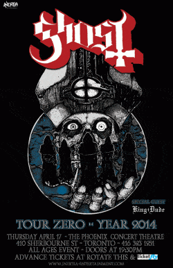 Ghost & King Dude tickets - Toronto, ON - Inertia Entertainment