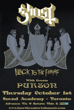 Ghost & Purson tickets - Toronto, ON - Inertia Entertainment