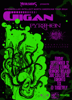 Gigan, Pyrrhon, Artificial Brain & Heartless Manipulator tickets - Toronto, ON - Inertia Entertainment