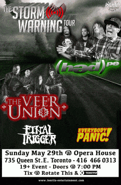 (hed)PE, The Veer Union, Final Trigger & Everybody Panic tickets - Toronto, ON. - Inertia Entertainment