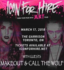 Icon For Hire, Makeout & Call The Wolf tickets - Inertia Entertainment