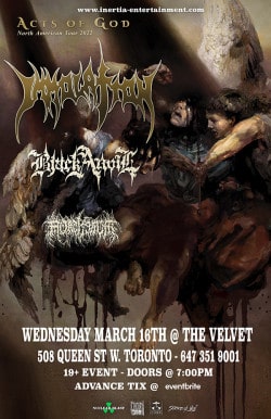 Immolation, Black Anvil & Mortiferum tickets - Inertia Entertainment