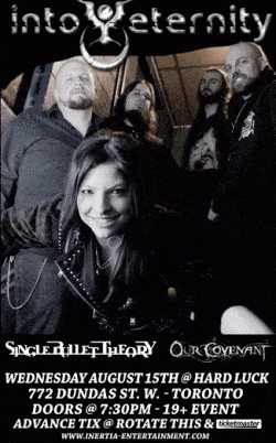 Into Eternity, Single Bullet Theory & Our Covenant tickets - Toronto, ON - Inertia Entertainment