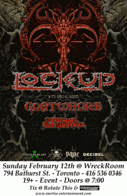 Lock Up, Goatwhore, Strong Intention tickets - Toronto, ON - Inertia Entertainment