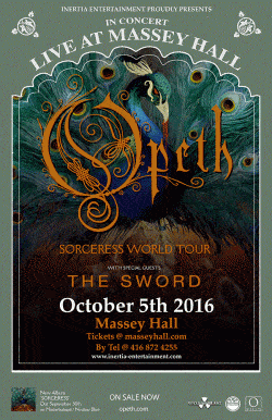 Opeth & The Sword tickets - Toronto, ON. - Inertia Entertainment