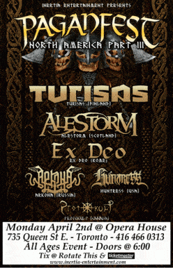 Paganfest 2012 tickets - Toronto, ON - Inertia Entertainment