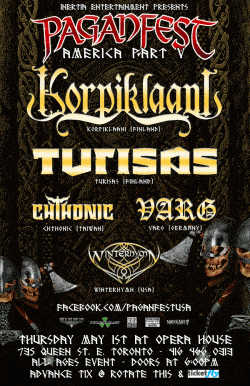 Korpiklaani, Turisas, Chthonic & More tickets - Toronto, ON - Inertia Entertainment