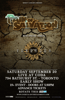 Pain Of Salvation & Van Gough tickets - Toronto, ON - Inertia Entertainment