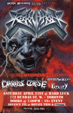 Revocation, Cannabis Corpse, Ramming Speed & Fatality tickets - Toronto, ON - Inertia Entertainment