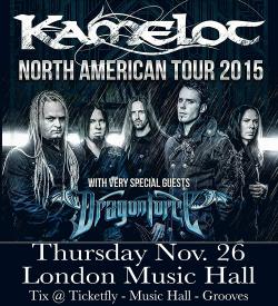 Kamelot & DragonForce tickets - London, ON. - Inertia Entertainment