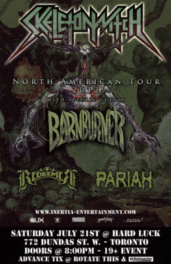 Skeletonwitch, Barn Burner, Redeemer & Pariah tickets - Toronto, ON - Inertia Entertainment