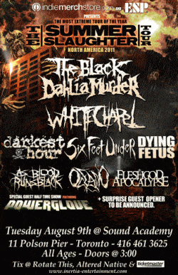 The Summer Slaughter Tour 2011 tickets - Toronto, ON - Inertia Entertainment