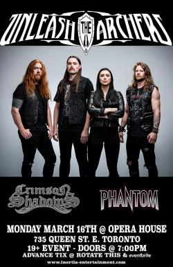 Unleash The Archers - Cancelled tickets - Inertia Entertainment