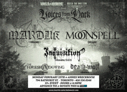 Marduk, Moonspell,. Inquisition & More tickets - Toronto, ON - Inertia Entertainment