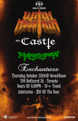 Witch Mountain, Castle, Mothers Green & Enchantress tickets - Toronto, ON - Inertia Entertainment