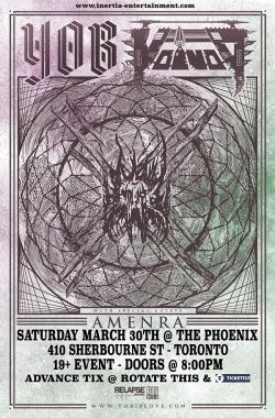 YOB, VOIVOD & AMENRA tickets - Inertia Entertainment