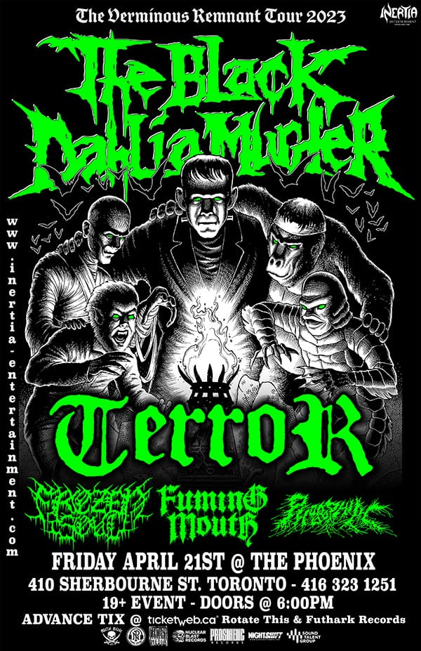 THE BLACK DAHLIA MURDER – THE VERMINOUS REMNANT TOUR Toronto April 21, 2023