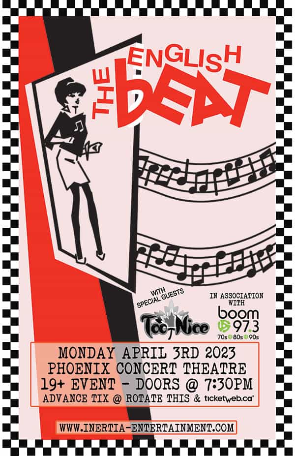 The English Beat w. Too Nice – Presented By Boom 97.3 - April 2023