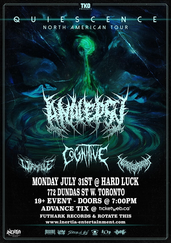 Analepsy, Cognitive, Wormhole and Necroticgorebeast Toronto