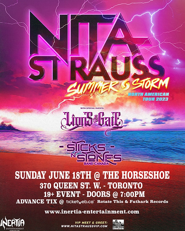Nita Strauss Summer Storm Tour Toronto 2023 Inertia Entertainment