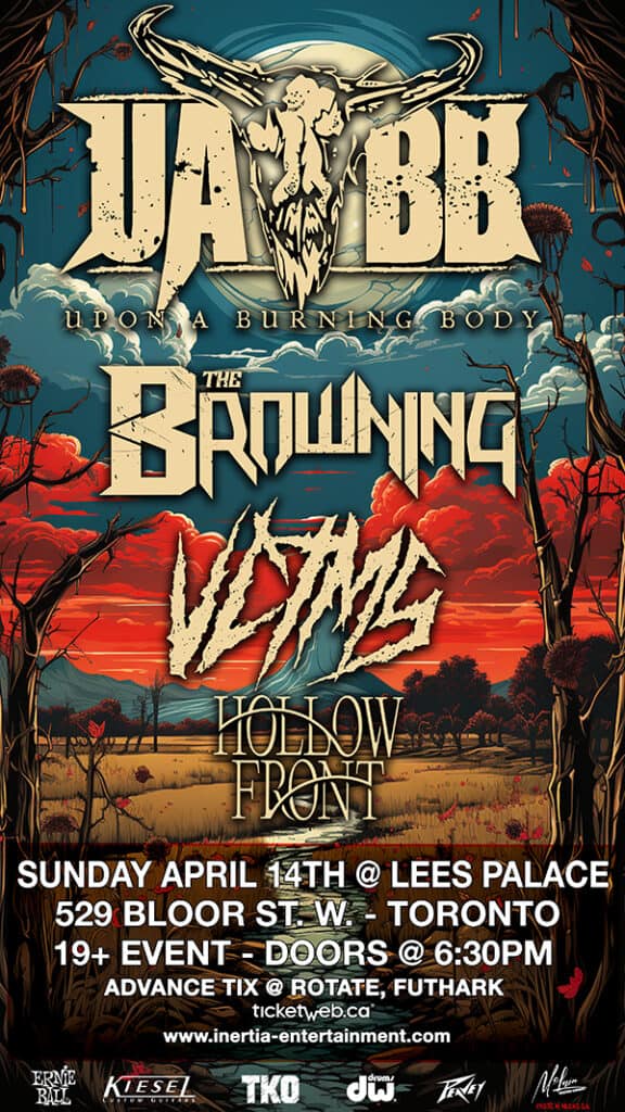 Upon A Burning Body, The Browning, Hollow Front & VCTMS tickets - Inertia Entertainment