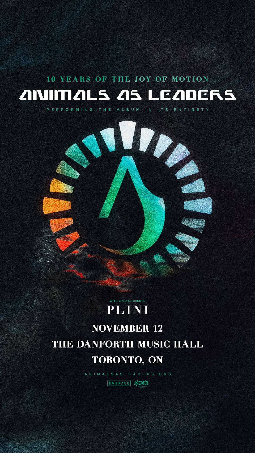 ANIMALS AS LEADERS - 10 YEARS OF THE JOY OF MOTION - wsg. Plini tickets - Inertia Entertainment