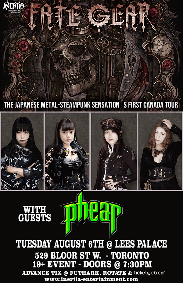 FATE GEAR - FIRST CANADIAN PERFORMANCE! wsg. PHEAR tour