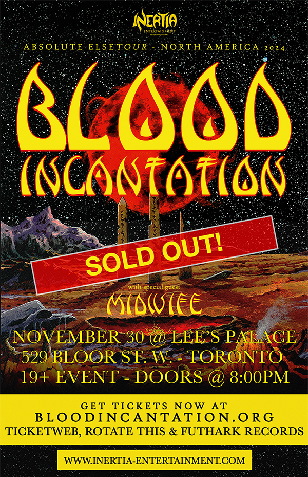 BLOOD INCANTATION "ABSOLUTE ELSETOUR - NORTH AMERICA 2024" tour