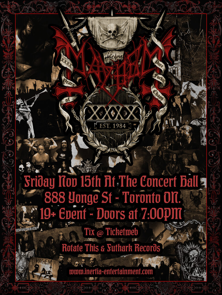 Mayhem - 40th Anniversary Tour - cancelled tour