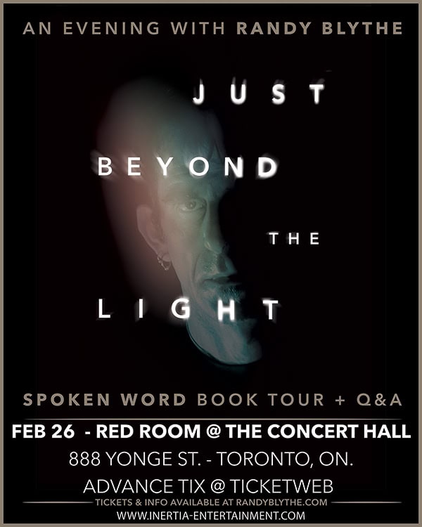 An Evening with Randy Blythe - Just Beyond The Light Spoken Word Book Tour + Q&A tour