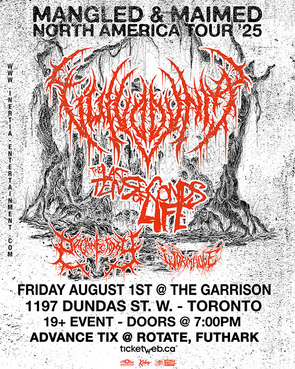 Vulvodynia - Mangled and Maimed Tour. w/ The Last Ten Seconds OF Life, Organectomy & Wormhole tour