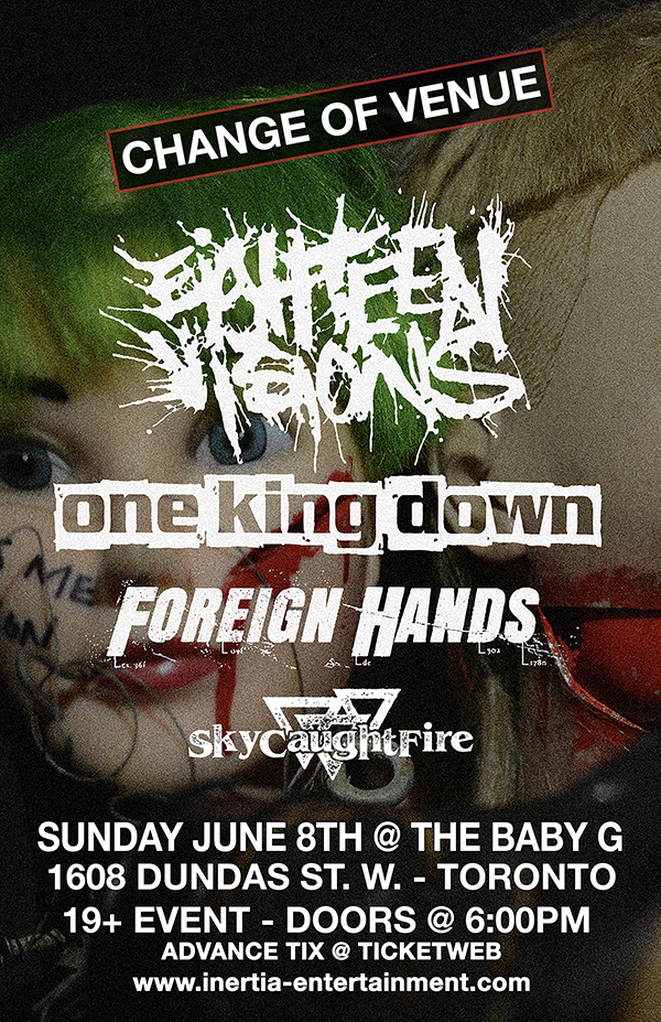 Eighteen Visions, One King Down, Foreign Hands & Sky Caught Fire tour