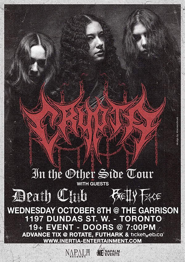 Crypta, Death Club & Pretty Face tour