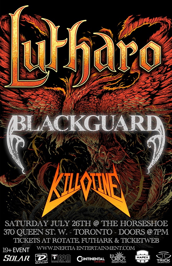 Lutharo, Blackguard & Killotine tour