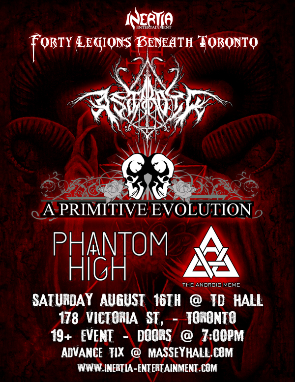 Sam Astaroth - Forty Legions Beneath Toronto tour