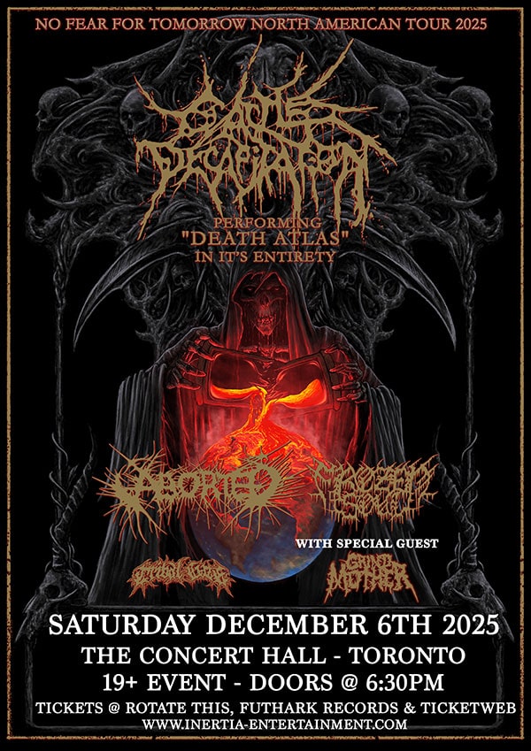 Cattle Decapitation - NO FEAR FOR TOMORROW TOUR 2025 w/Aborted  & More tour