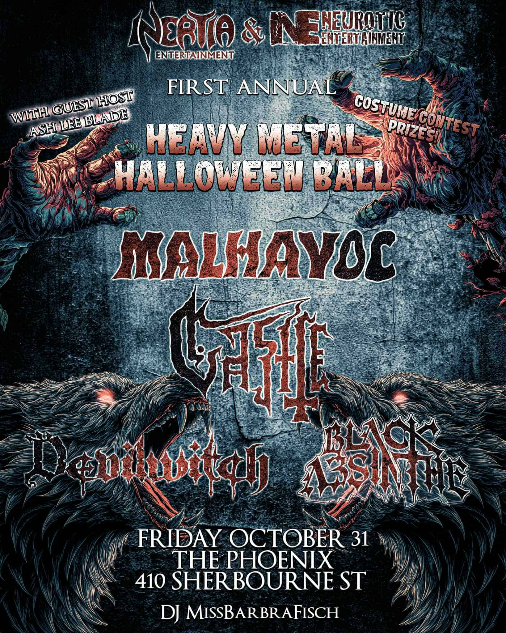 Heavy Metal Halloween 2025 w/Malhavoc, Castle, Devilwitch, Black Absinthe & More tour